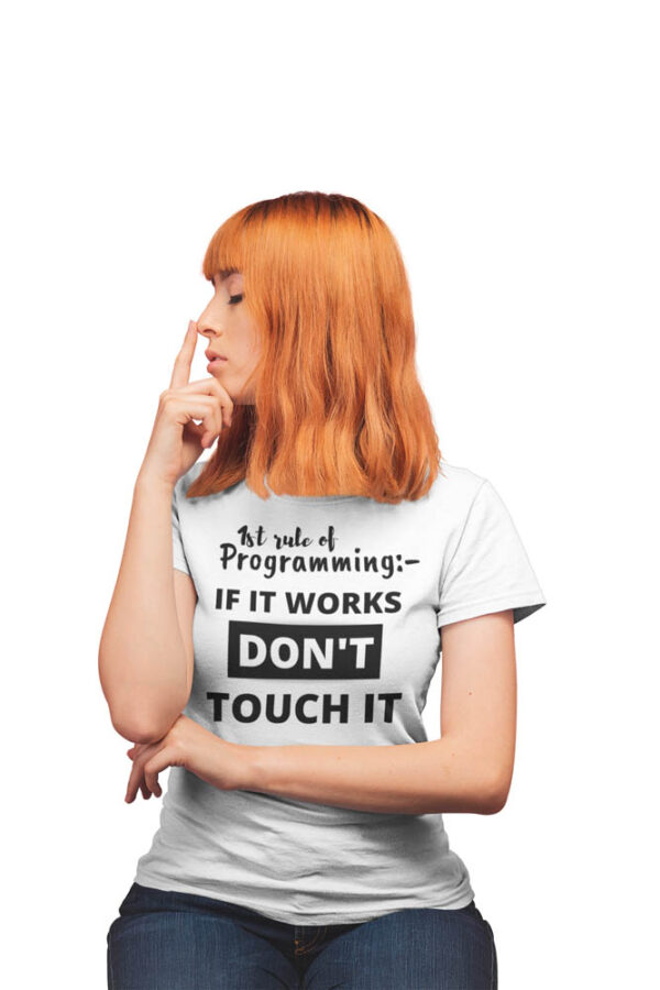 1st rule of Programming T-Shirt for Women - DK - Image 5