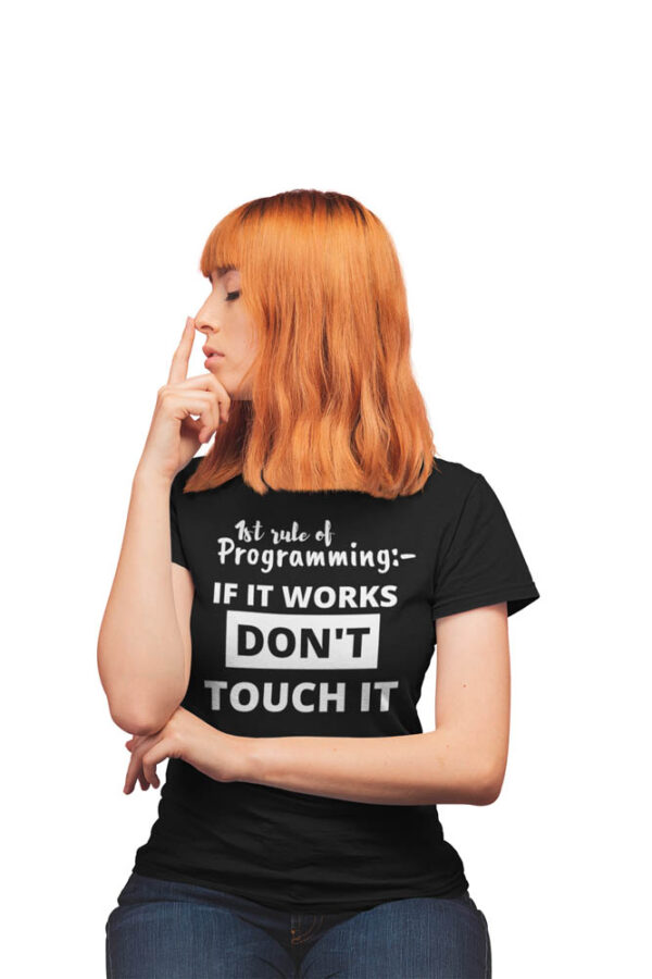 1st rule of Programming T-Shirt for Women - LT - Image 2