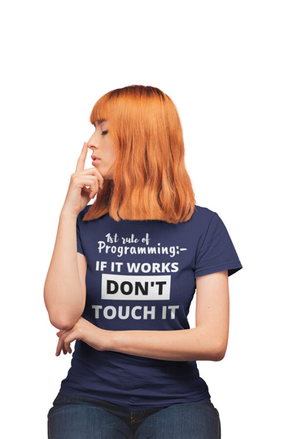 1st rule of Programming T-Shirt for Women - LT - Image 5