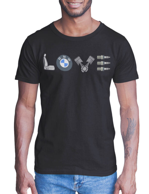 BMW Car Love T-Shirt for Men - Image 5