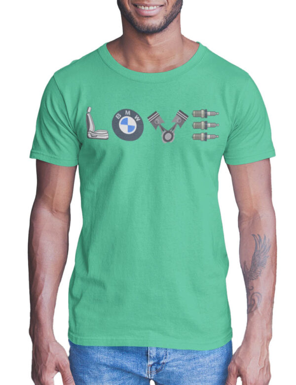 BMW Car Love T-Shirt for Men - Image 6