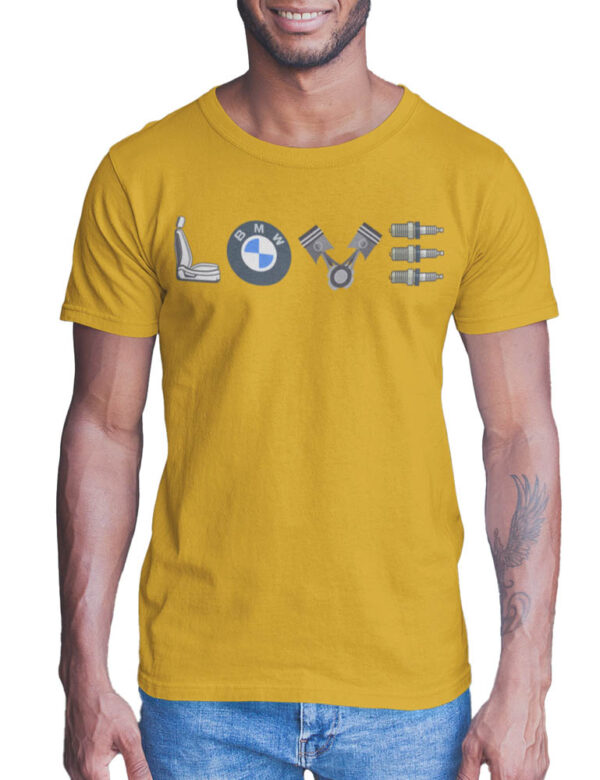 BMW Car Love T-Shirt for Men - Image 7