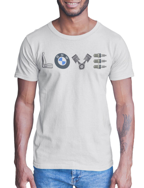 BMW Car Love T-Shirt for Men - Image 4