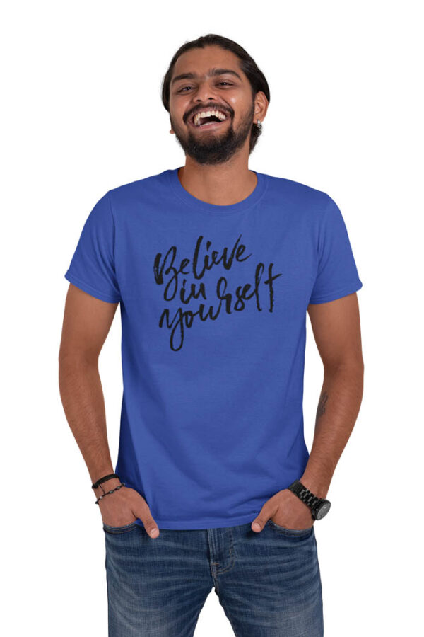 Believe in Yourself Positivity T-Shirt for Men - Image 4