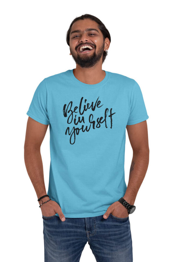 Believe in Yourself Positivity T-Shirt for Men - Image 5