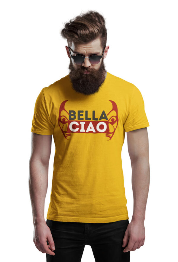 Bella Ciao Face without Glitch T-Shirt for Men - Image 2