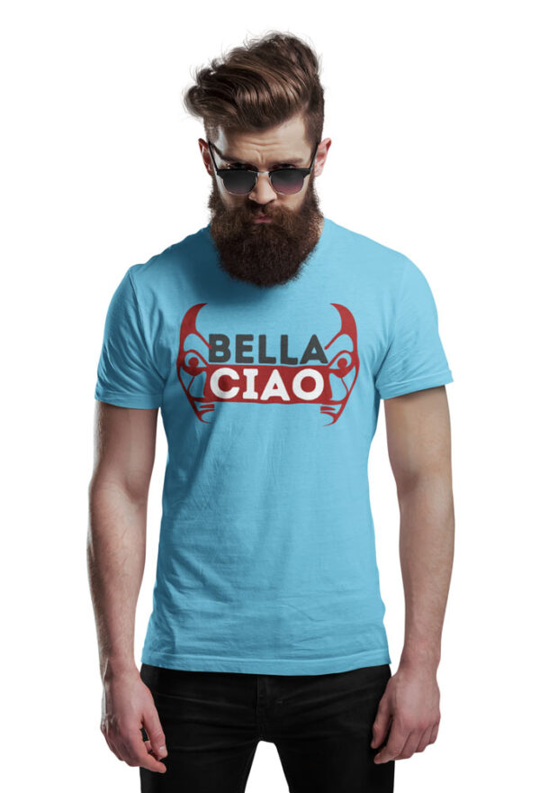 Bella Ciao Face without Glitch T-Shirt for Men - Image 3