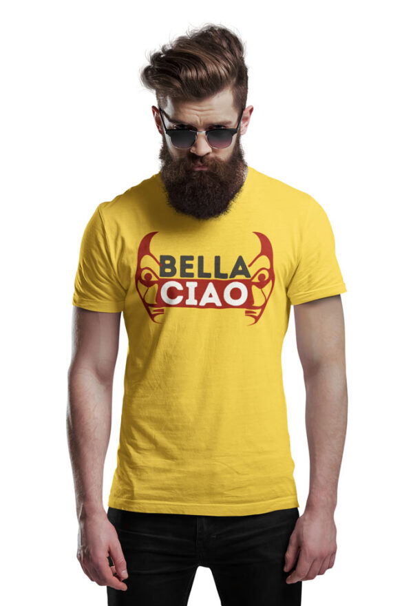 Bella Ciao Face without Glitch T-Shirt for Men - Image 5