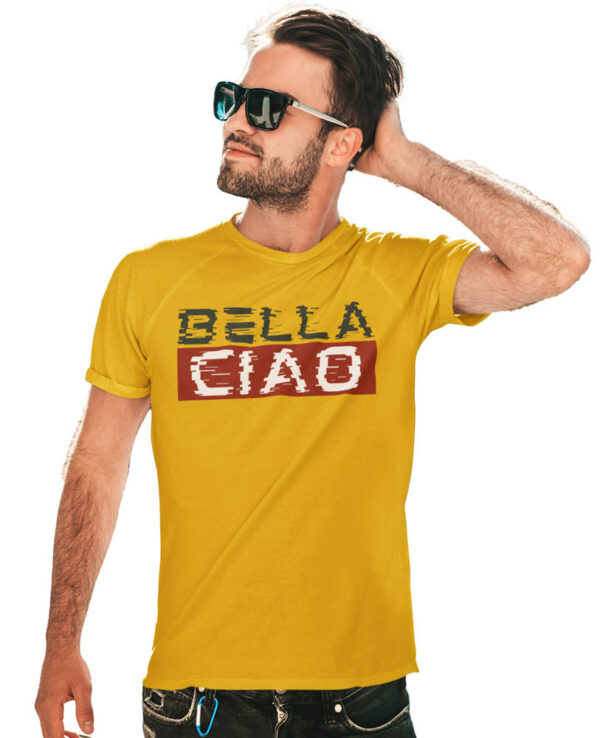 Bella Ciao Glitch T-Shirt for Men - Image 5