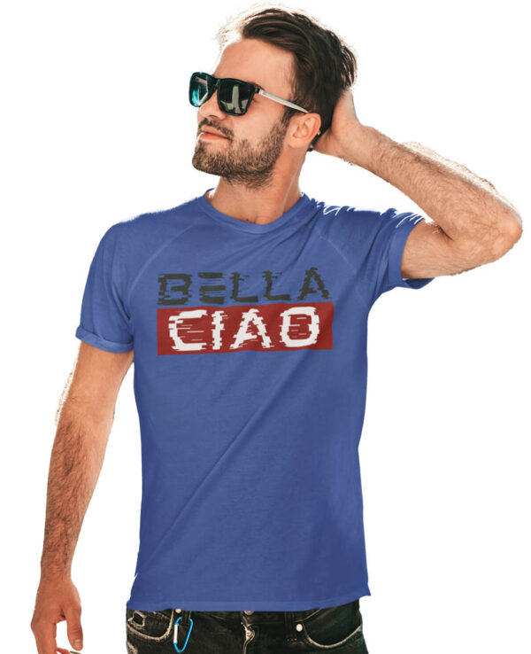 Bella Ciao Glitch T-Shirt for Men - Image 6