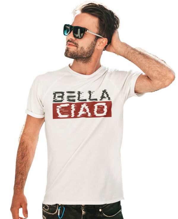 Bella Ciao Glitch T-Shirt for Men - Image 2