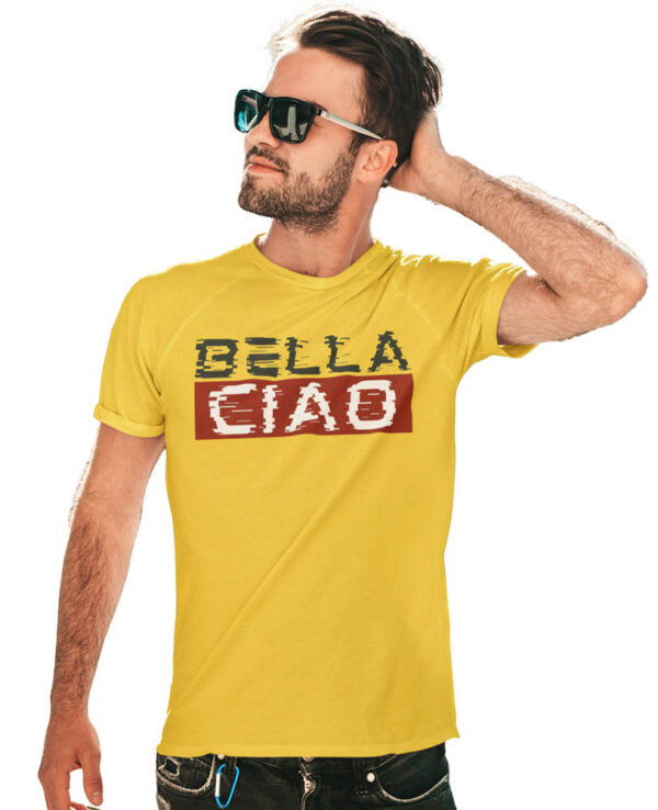 Bella Ciao Glitch T-Shirt for Men - Image 3