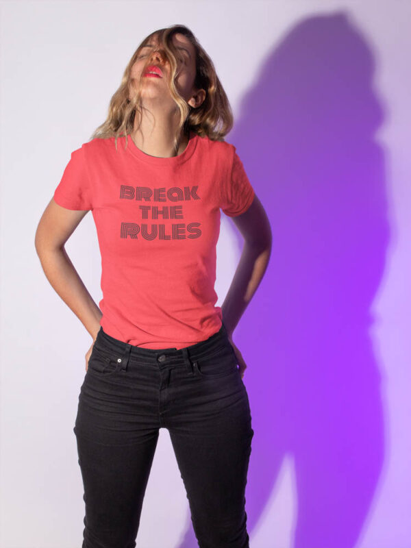 Break the Rules Swag Women's T-Shirt - DK - Image 2