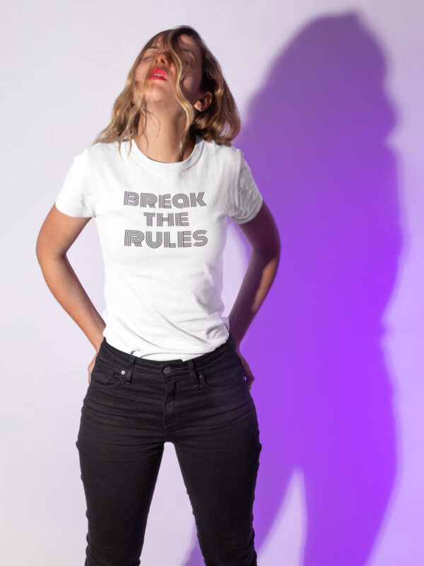 Break the Rules Swag Women's T-Shirt - DK - Image 4