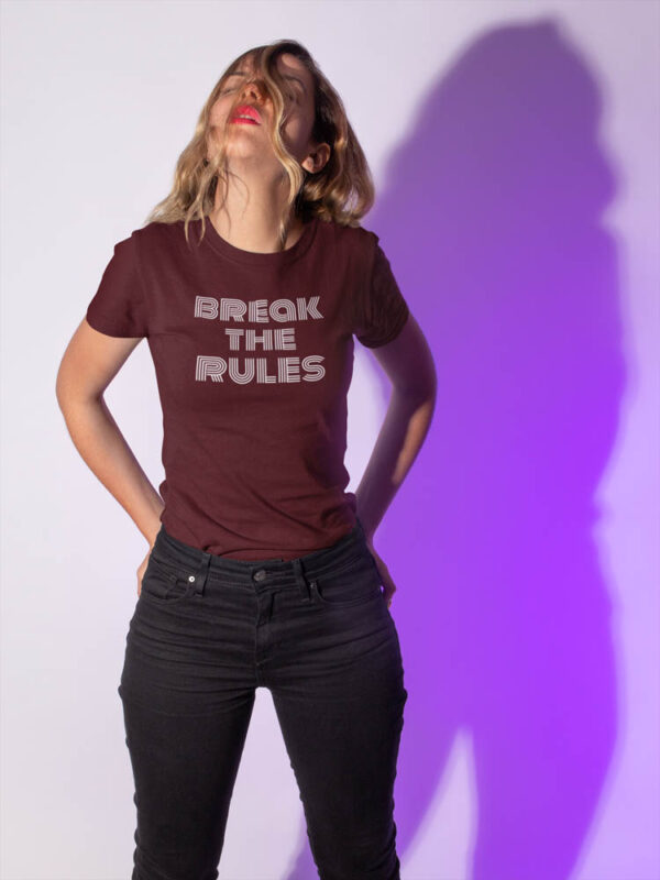 Break the Rules Swag Women's T-Shirt - LT - Image 4