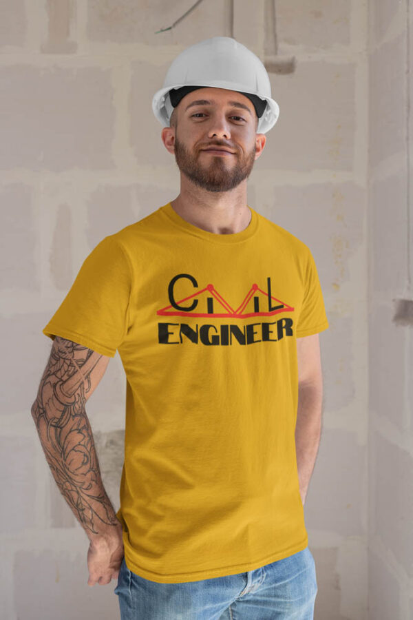 Civil Engineer T-Shirt for Men - Image 3