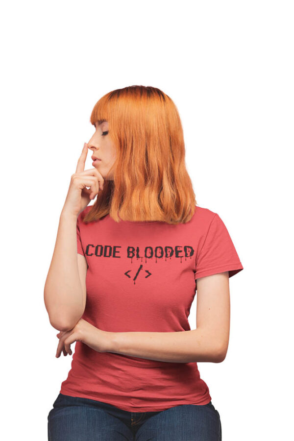 CODE Blooded Programmer Women's T-Shirt - DK - Image 5