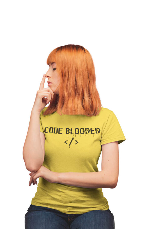 CODE Blooded Programmer Women's T-Shirt - DK - Image 3