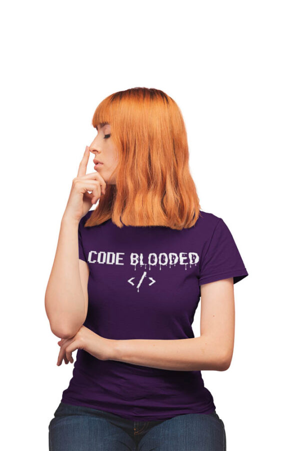 CODE Blooded Programmer Women's T-Shirt - LT - Image 5