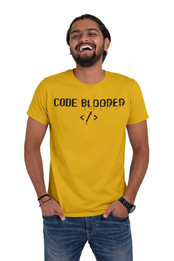 CODE Blooded Programmer T-Shirt for Men - DK