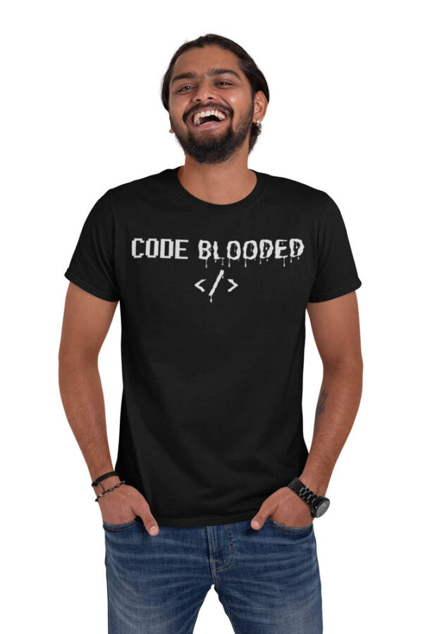 CODE Blooded Programmer T-Shirt for Men -LT - Image 6