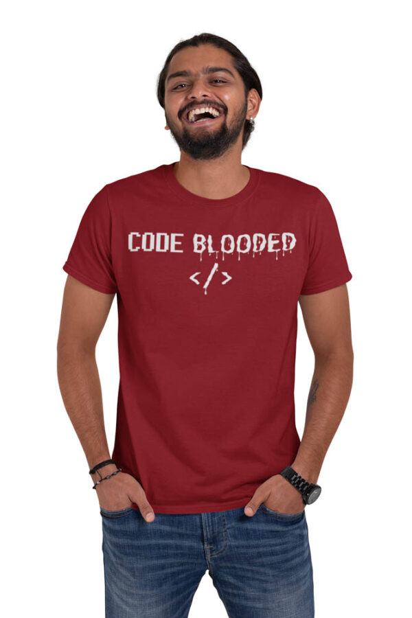 CODE Blooded Programmer T-Shirt for Men -LT - Image 2