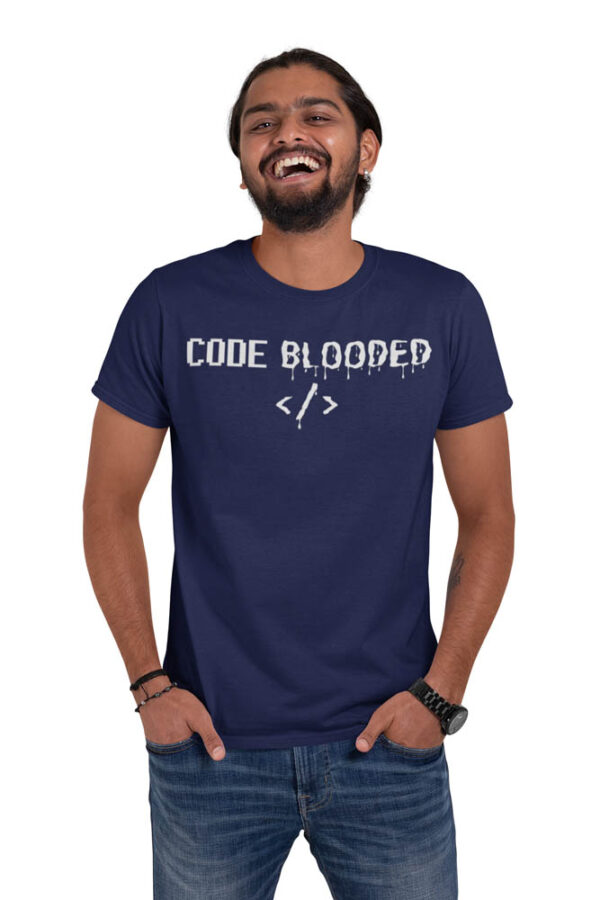 CODE Blooded Programmer T-Shirt for Men -LT - Image 3