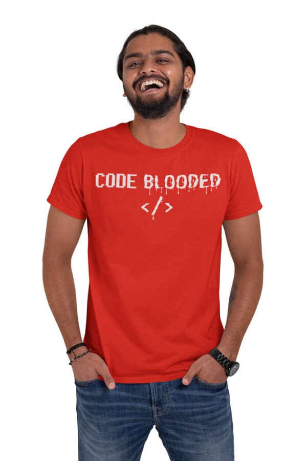 CODE Blooded Programmer T-Shirt for Men -LT - Image 4