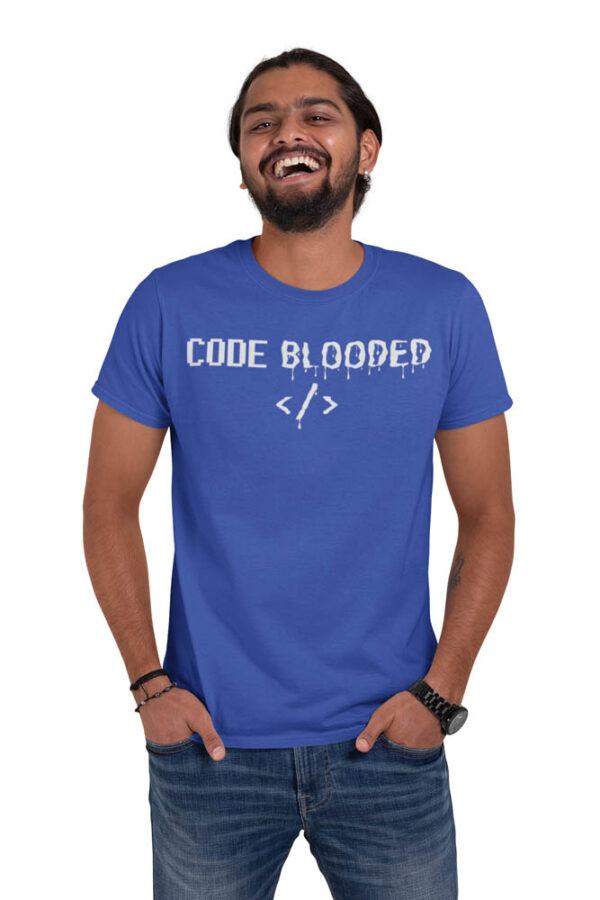 CODE Blooded Programmer T-Shirt for Men -LT - Image 5