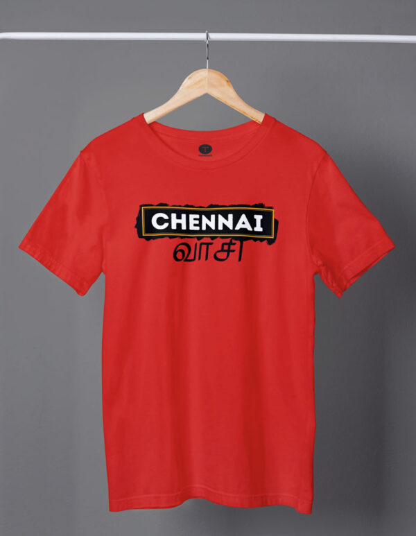 Chennai Vaasi Men’s T-Shirt - DK - Image 3