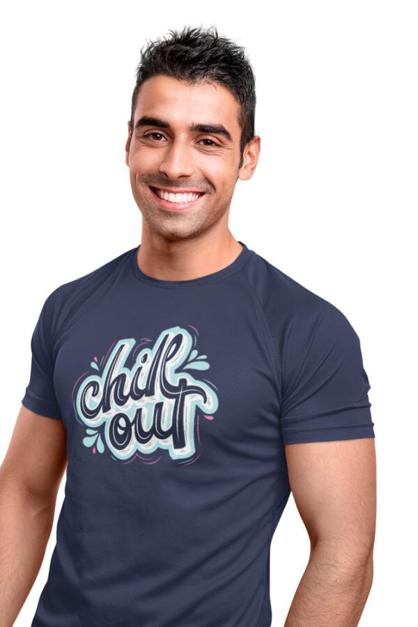 Chill Out Positivity T-Shirt for Men - Image 5