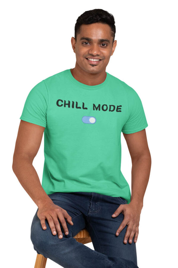 Chill Mode On Positivity T-Shirt for Men - DK - Image 3