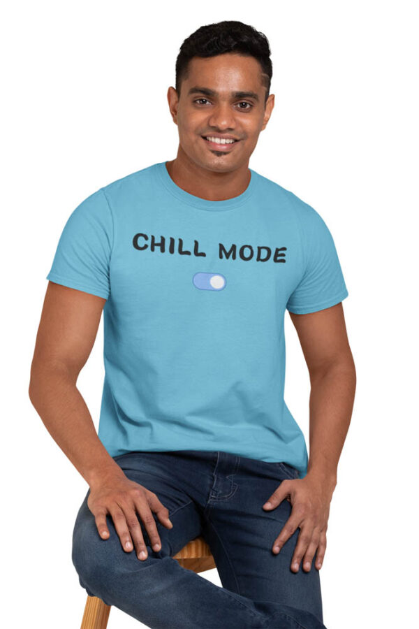 Chill Mode On Positivity T-Shirt for Men - DK - Image 4