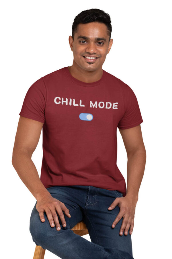 Chill Mode On Positivity T-Shirt for Men - LT - Image 5