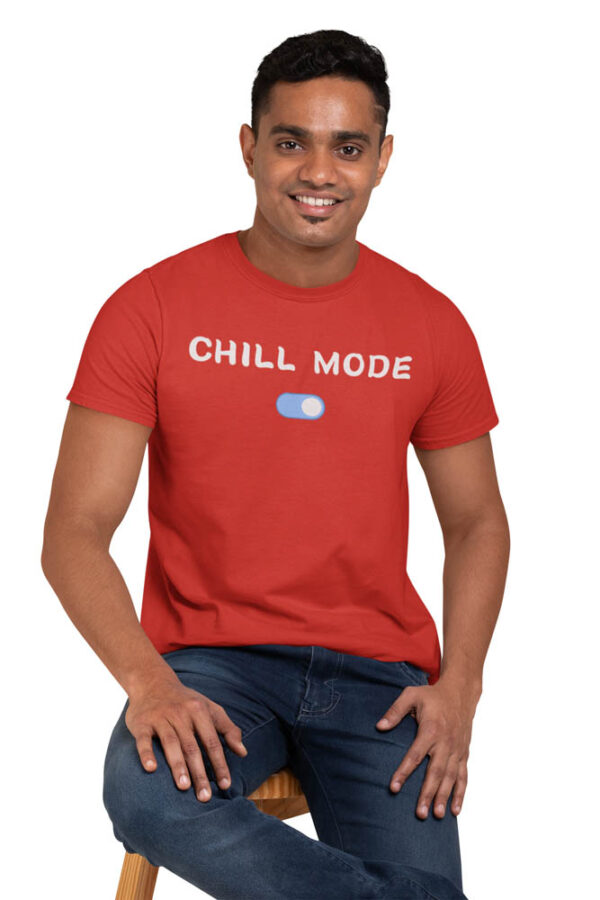 Chill Mode On Positivity T-Shirt for Men - LT - Image 2