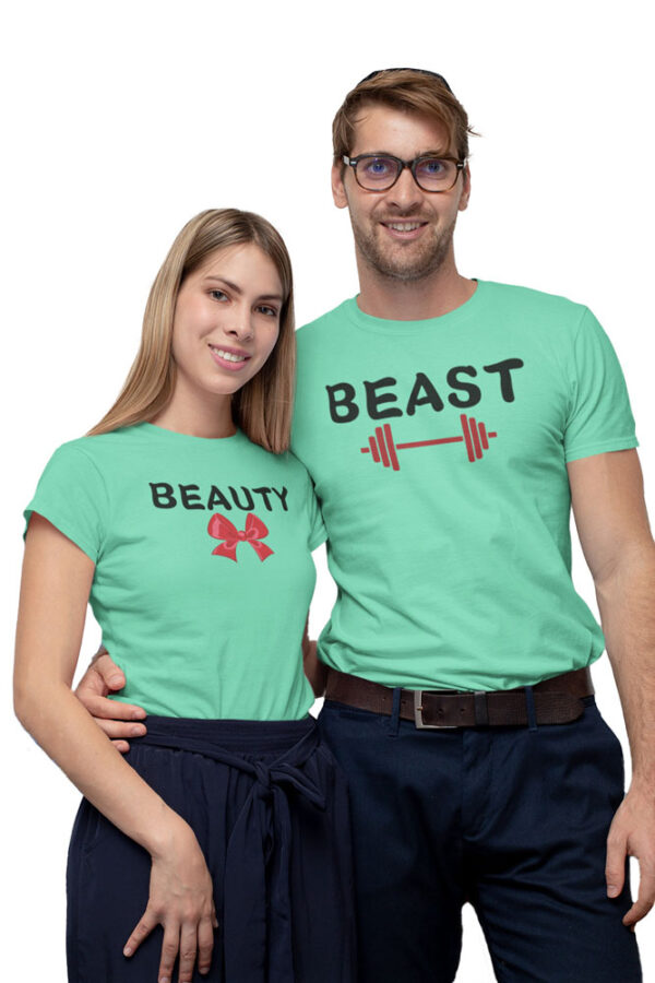 Beauty Beast Couple Love T-Shirt – DK - Image 4