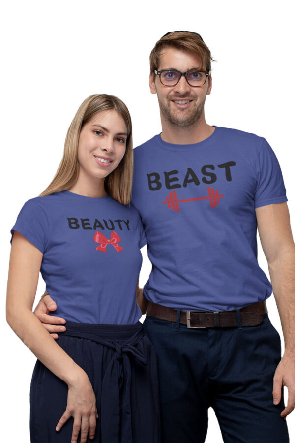 Beauty Beast Couple Love T-Shirt – DK - Image 5