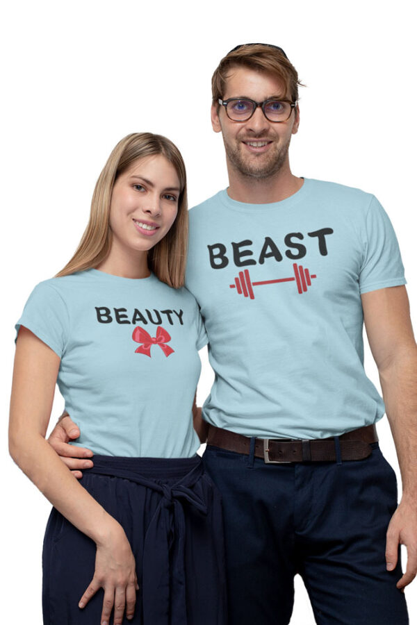 Beauty Beast Couple Love T-Shirt – DK - Image 6