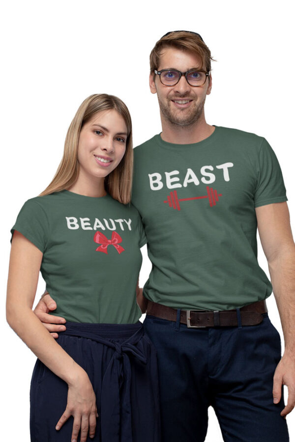 Beauty Beast Couple Love T-Shirt - LT - Image 2