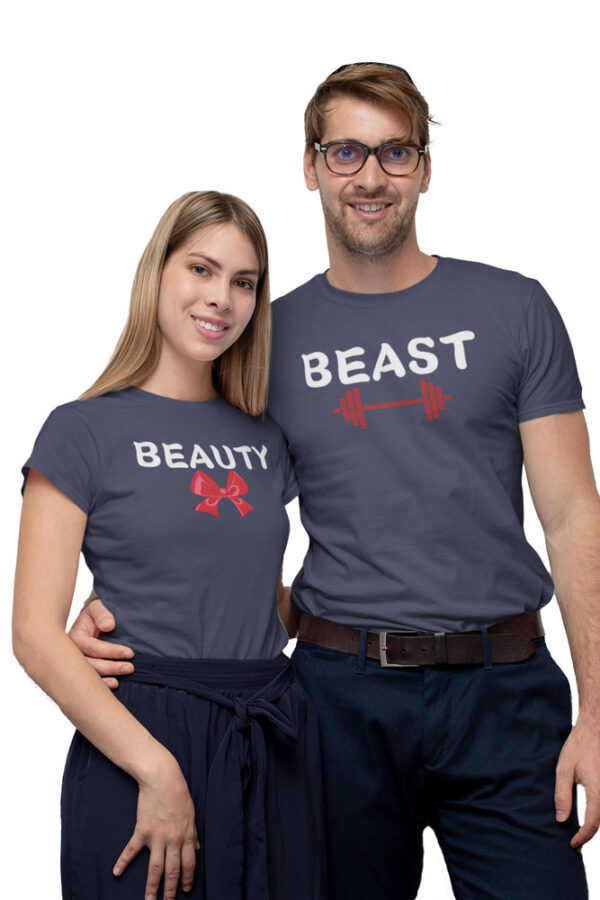 Beauty Beast Couple Love T-Shirt - LT - Image 3