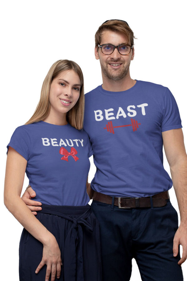 Beauty Beast Couple Love T-Shirt - LT - Image 5