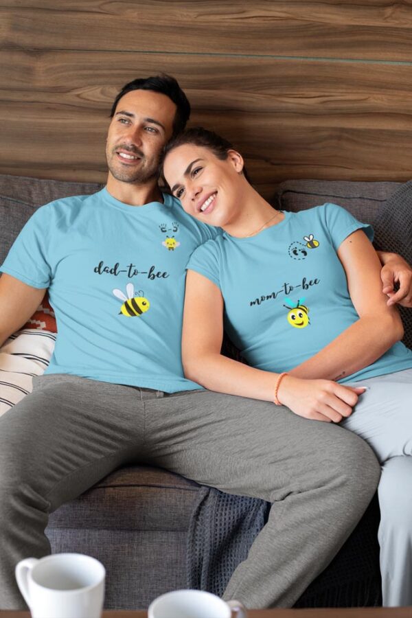 Dad to be, Mom to be Valentine Couples T-Shirt - DK