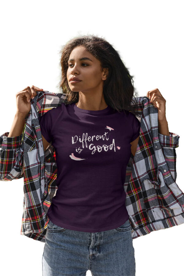 Different is Good Positivity T-Shirt for Women - LT