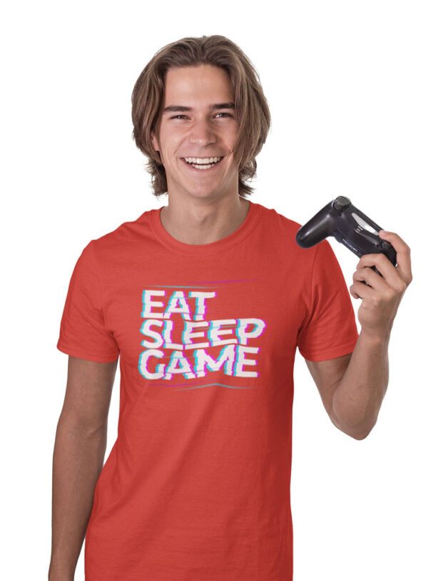 Eat Sleep Game T-Shirt for Men - Image 4