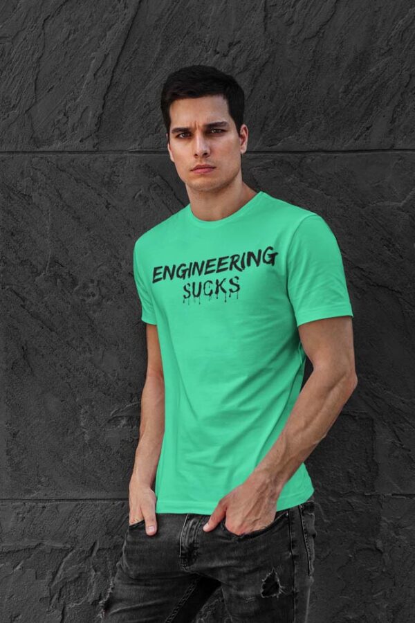 Engineering Sucks Blood Drop T-Shirt for Men - DK - Image 4