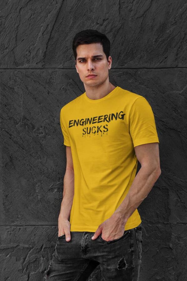 Engineering Sucks Blood Drop T-Shirt for Men - DK - Image 5