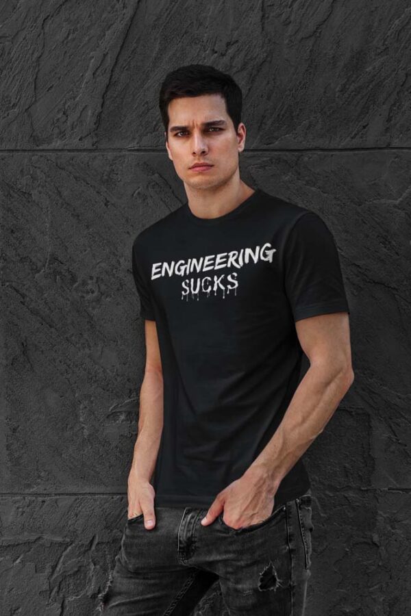 Engineering Sucks Blood Drop T-Shirt for Men - LT - Image 4