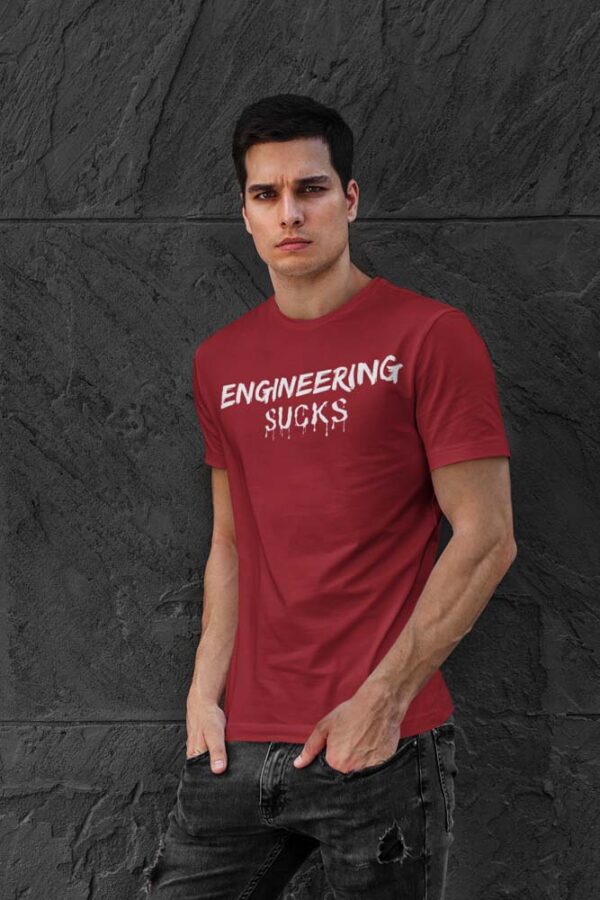 Engineering Sucks Blood Drop T-Shirt for Men - LT - Image 5