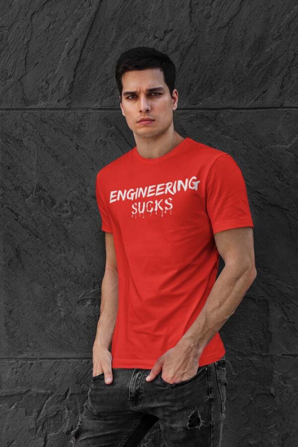 Engineering Sucks Blood Drop T-Shirt for Men - LT - Image 2