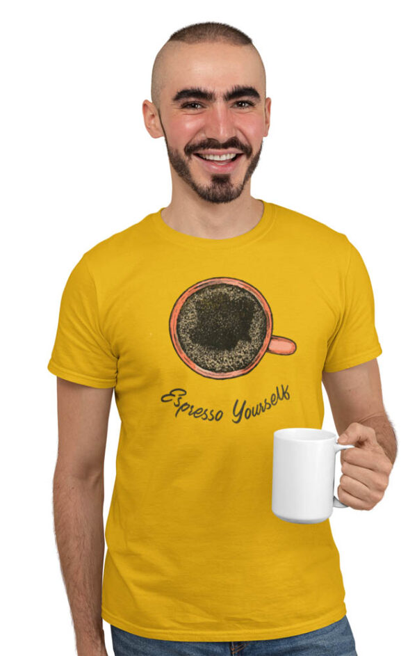 Espresso Yourself Coffee Men's T-Shirt - Image 3